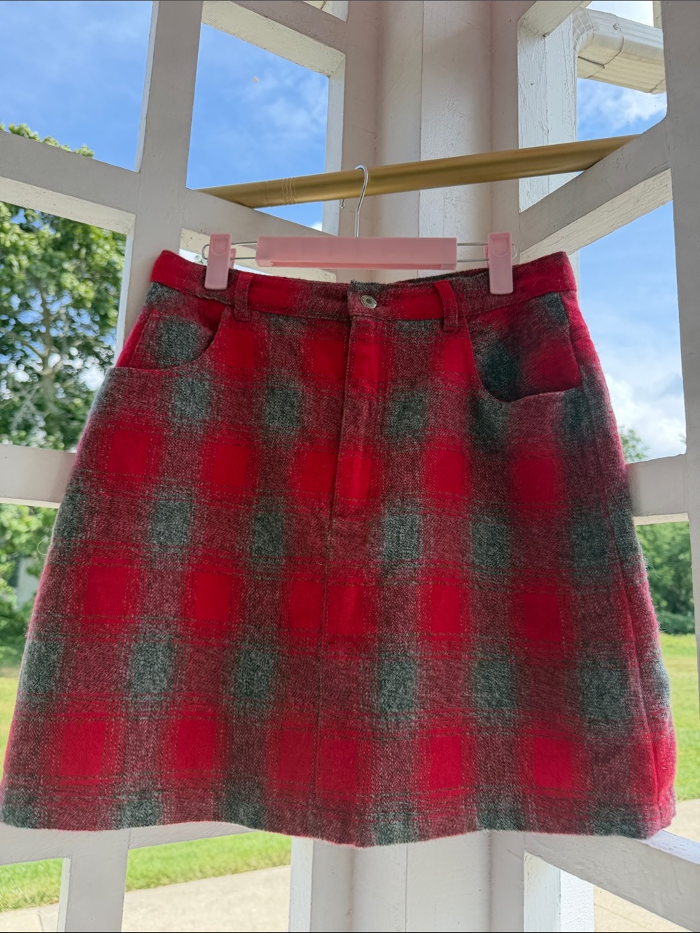Y2K Stefano Basics Plaid Mini Skirt
